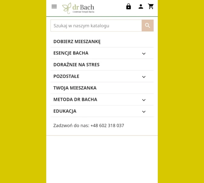 Centrum Terapii Bacha - mobilna wersja strony