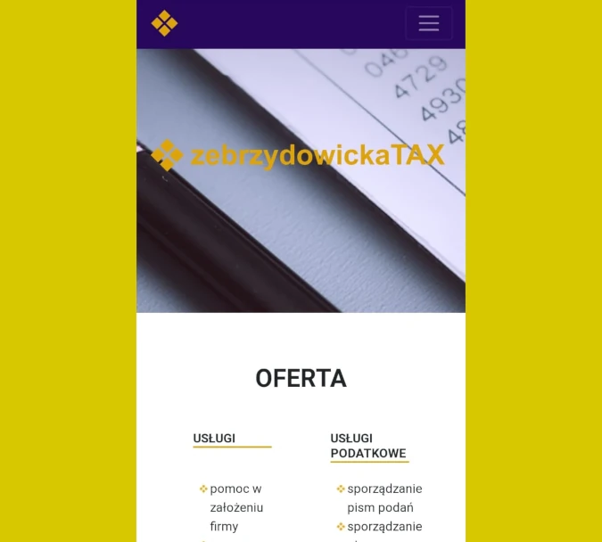 ZebrzydowickaTAX - wersja mobilna
